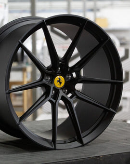 Vossen x Novitec NF9 21x12 ET:47 Satin Black Ferrari 458 Rear Wheel