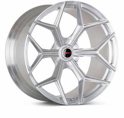 Vossen x Novitec NL4-5L 21x13 ET:57 Brushed - Gloss Clear Lamborghini Aventador Rear Wheel