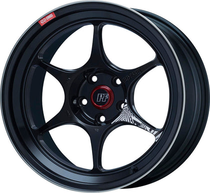 Enkei PF06 16x8 / +30 Offset / 5x114.3 / 75 CB - Black Machined (representative: same model & finish, other size)