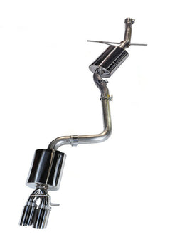 AWE Tuning Audi B8 A5 2.0T Touring Edition Single Outlet Exhaust - Diamond Black Tips