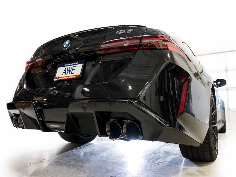 AWE BMW G90/G99 M5 Track Edition Catback Exhaust - Diamond Black Tips