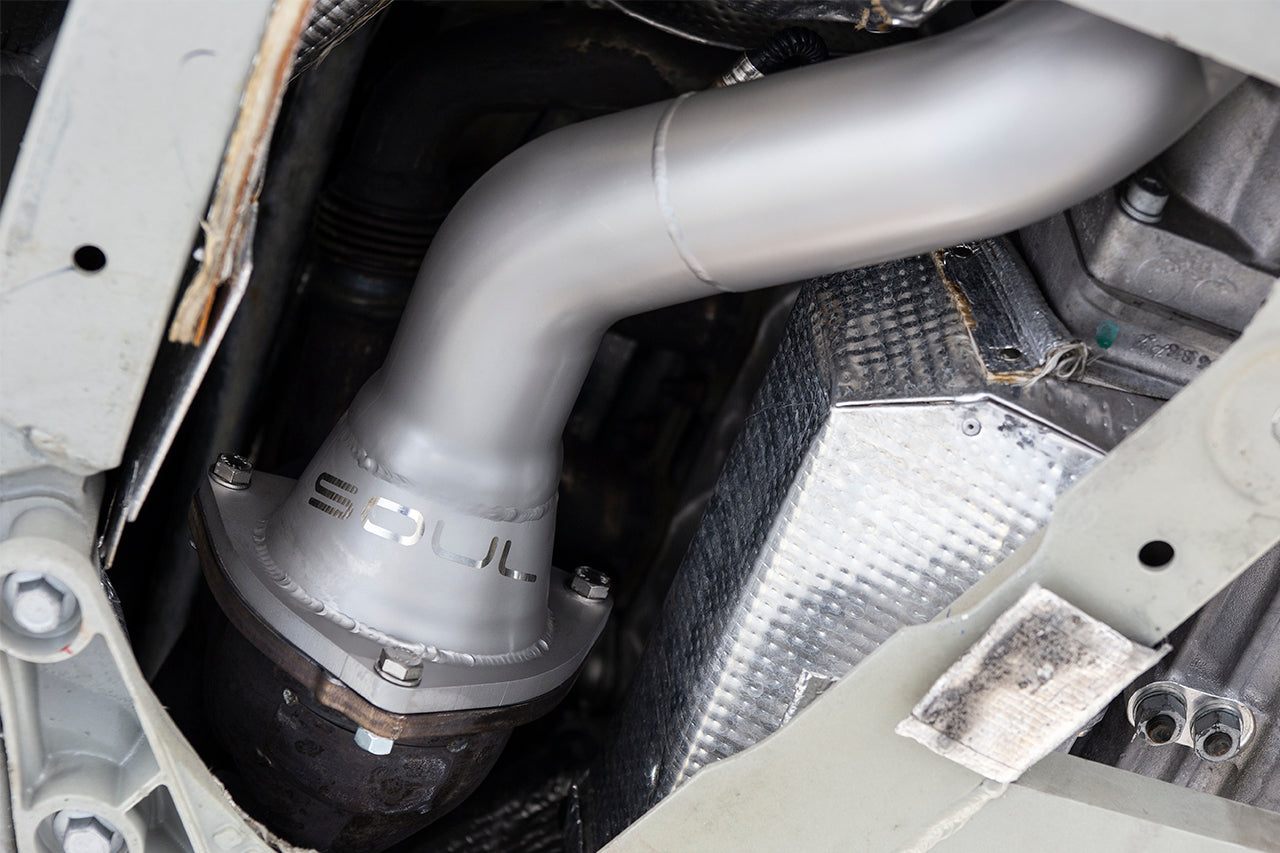 Soul Performance Ferrari FF / GTC4Lusso V12 Competition Downpipes and X-Chamber Midpipe Package