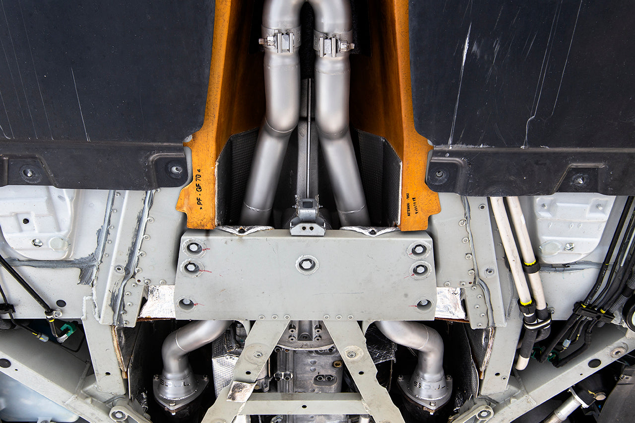 Soul Performance Ferrari FF / GTC4Lusso V12 Competition Downpipes and X-Chamber Midpipe Package