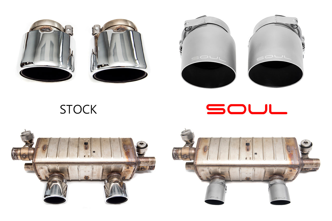 Soul Performance Porsche 991.2 Carrera (with PSE) Bolt On Exhaust Tips