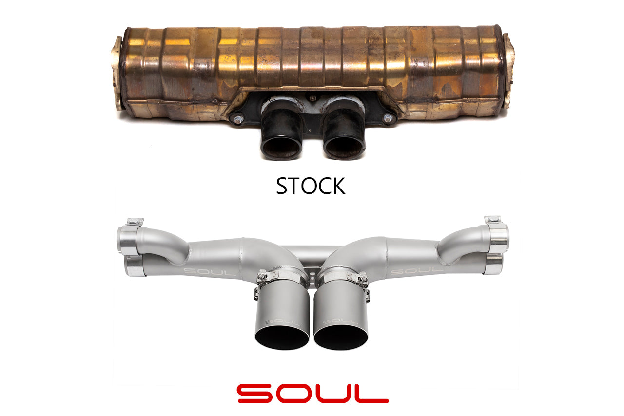 Soul Performance Porsche 991 GT3 / GT3 RS / 911R Center Muffler Bypass Exhaust