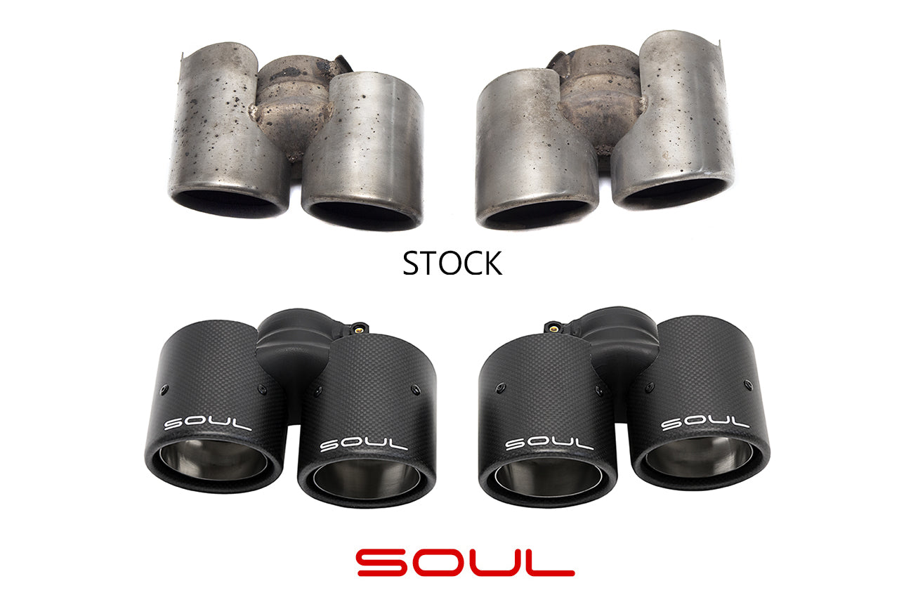 Soul Performance Porsche 991.1 Carrera Base (without PSE) Bolt On Exhaust Tips