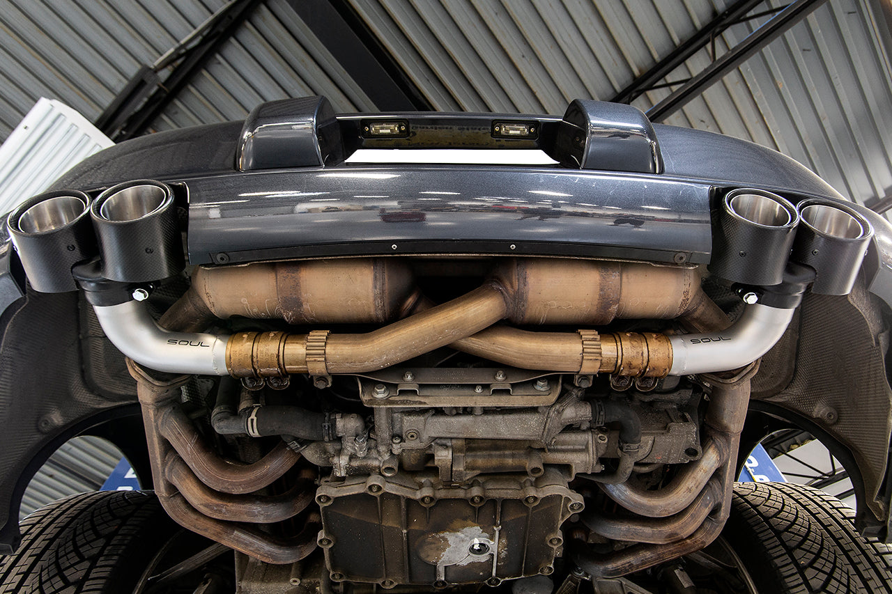 Soul Performance Porsche 997.1 Carrera Muffler Bypass Pipes