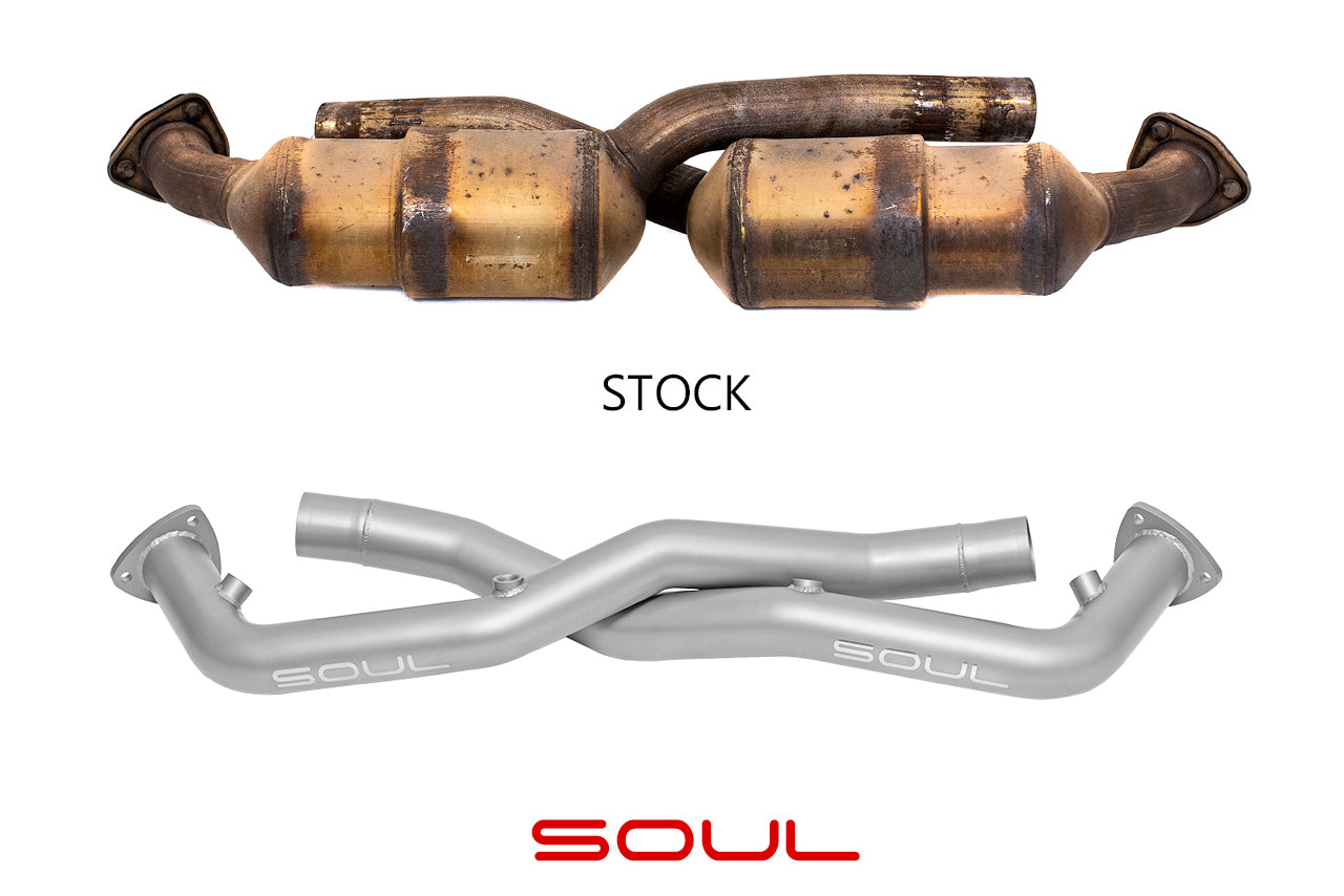 Soul Performance Porsche 997.1 Carrera Cat Bypass Pipes