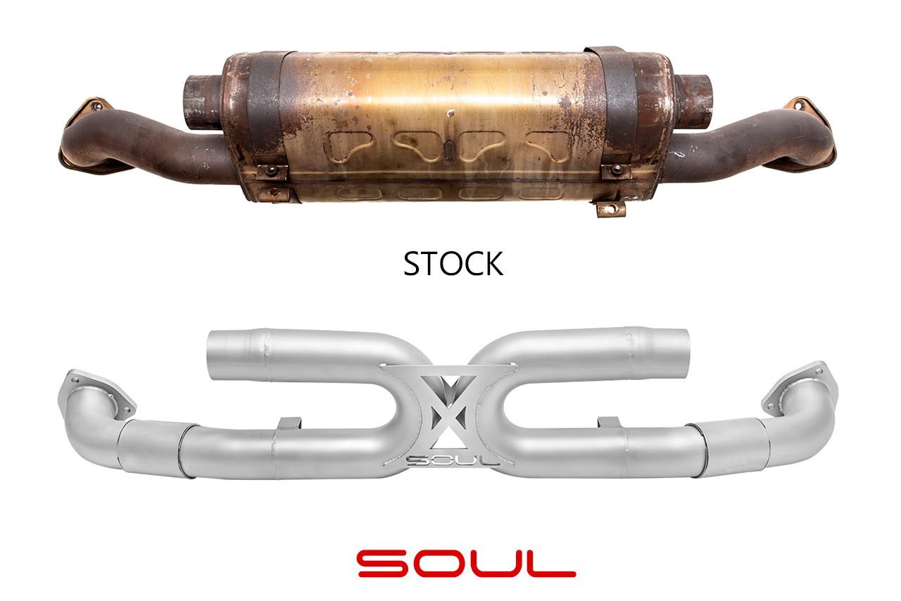 Soul Performance Porsche 997.2 Carrera Center Muffler Bypass Exhaust