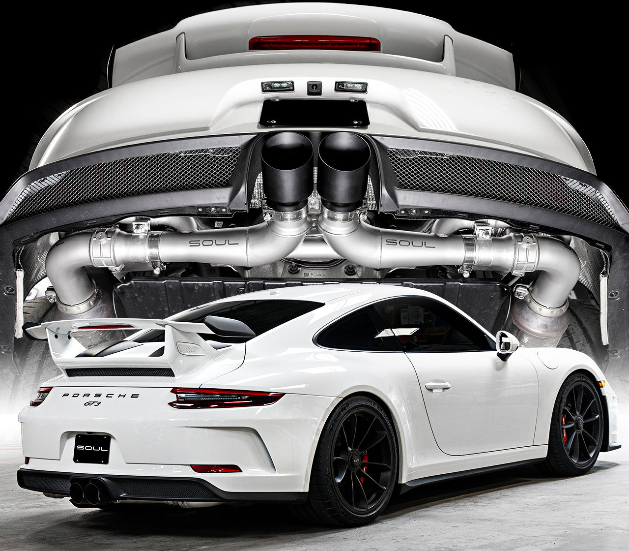 Soul Performance Porsche 991 GT3 / GT3 RS / 911R Center Muffler Bypass Exhaust