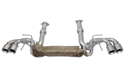 SOUL Chevrolet C8 Corvette Non-NPP Valved Exhaust System - 4" Dual Wall Straight Cut Tips