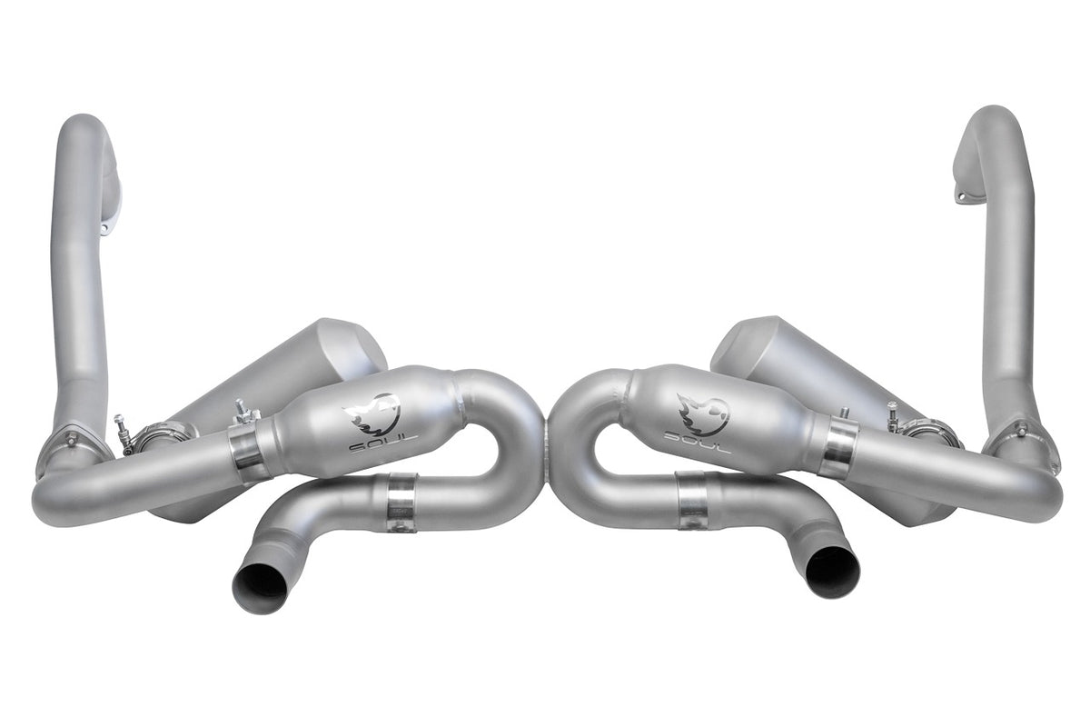 SOUL Porsche 718 GT4 / Spyder / GTS Cayman Race Exhaust (Non-Resonated)