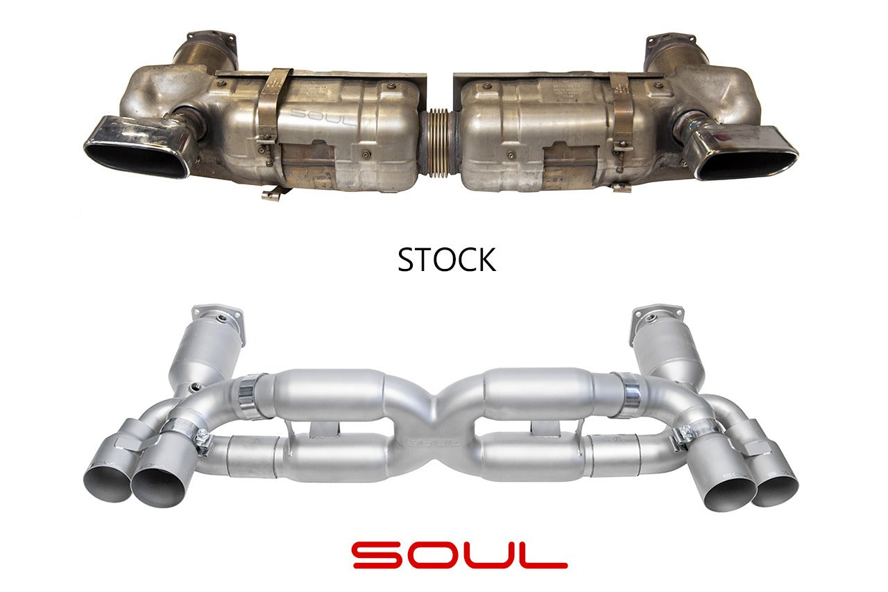 Soul Performance Porsche 997.1 Turbo Sport X-Pipe Exhaust System