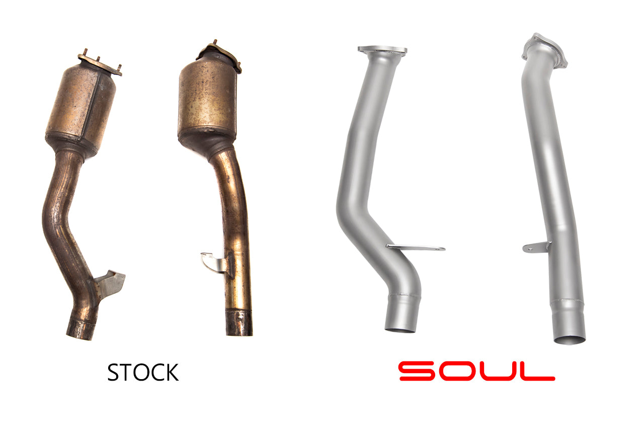 Soul Performance Porsche 958.2 Cayenne Secondary Cat Bypass Pipes