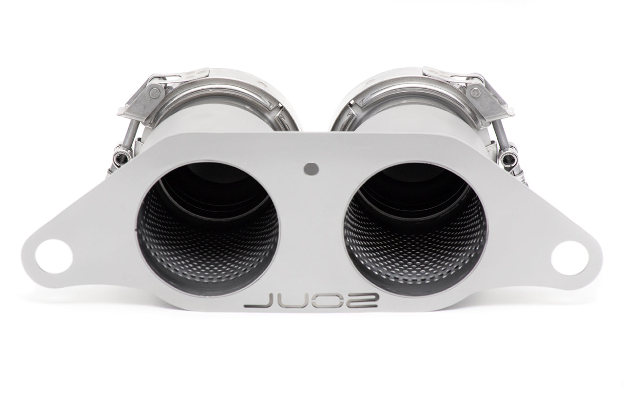 Soul Performance Porsche 991 GT3 / GT3 RS Bolt-On Resonated Turn Down Exhaust Tips