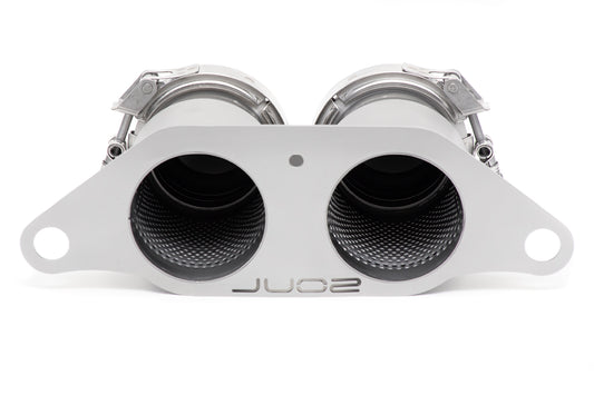 Soul Performance Porsche 991 GT3 / GT3 RS Bolt-On Resonated Turn Down Exhaust Tips