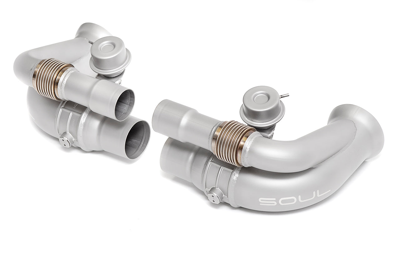 Soul Performance Porsche 997 GT3 Valved Side Muffler Bypass Pipes