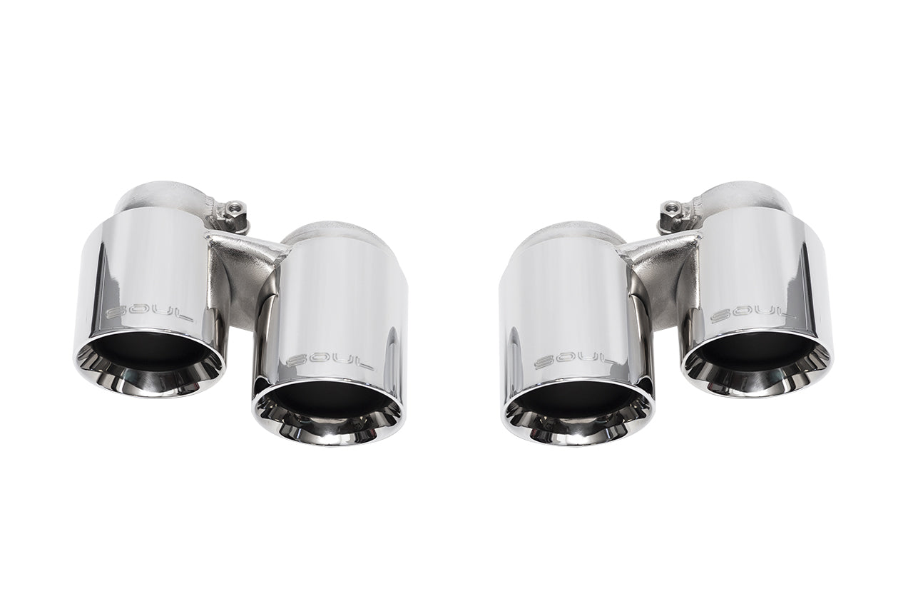 Soul Performance Porsche 991.1 Base with PSE / S / GTS Carrera Bolt On Exhaust Tips