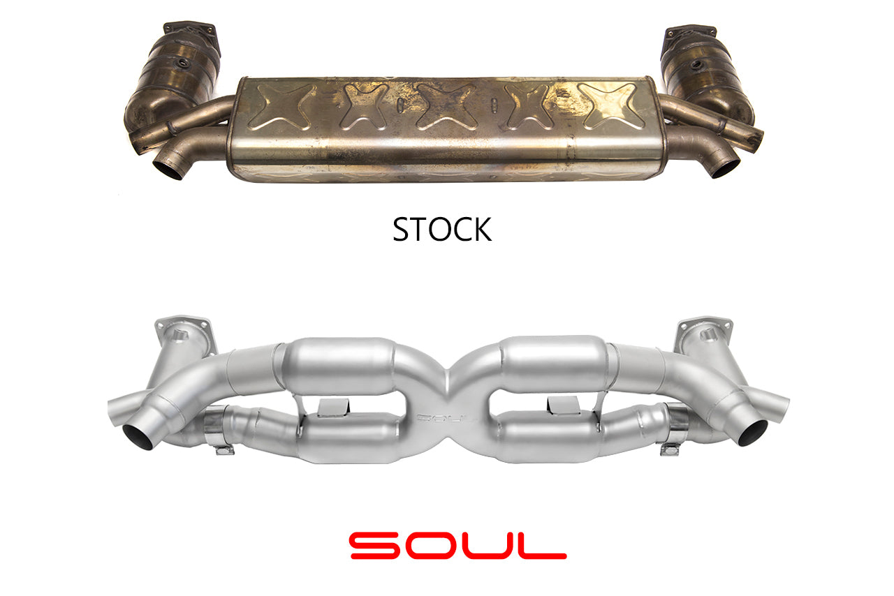 Soul Performance Porsche 991 Turbo Competition X-Pipe Exhaust System