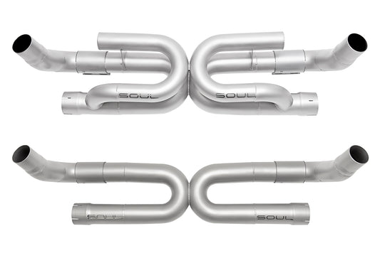 SOUL Porsche 991.2 Carrera (without PSE) Performance Exhaust System (without Anti-Drone Tubes) - Base Model