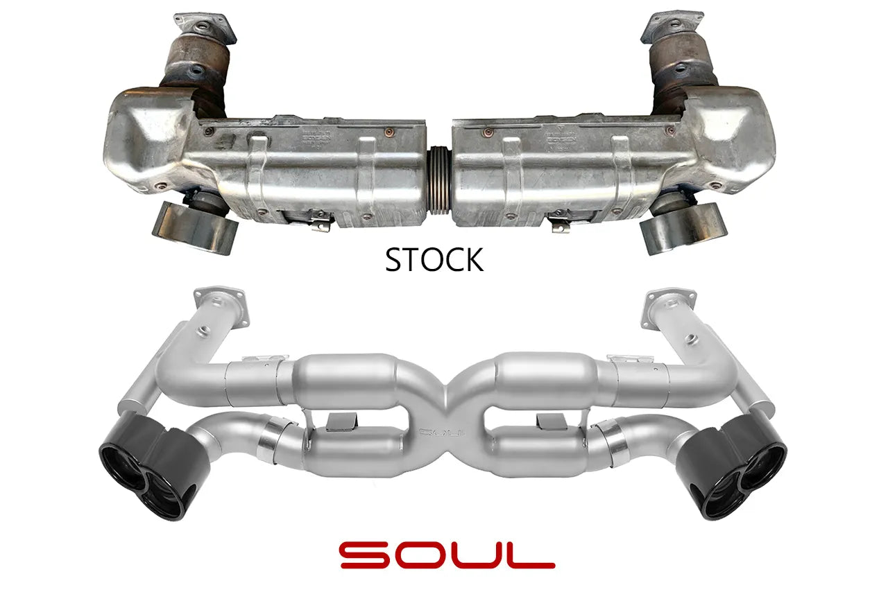 Soul Performance Porsche 996 Turbo Competition X-Pipe Exhaust System