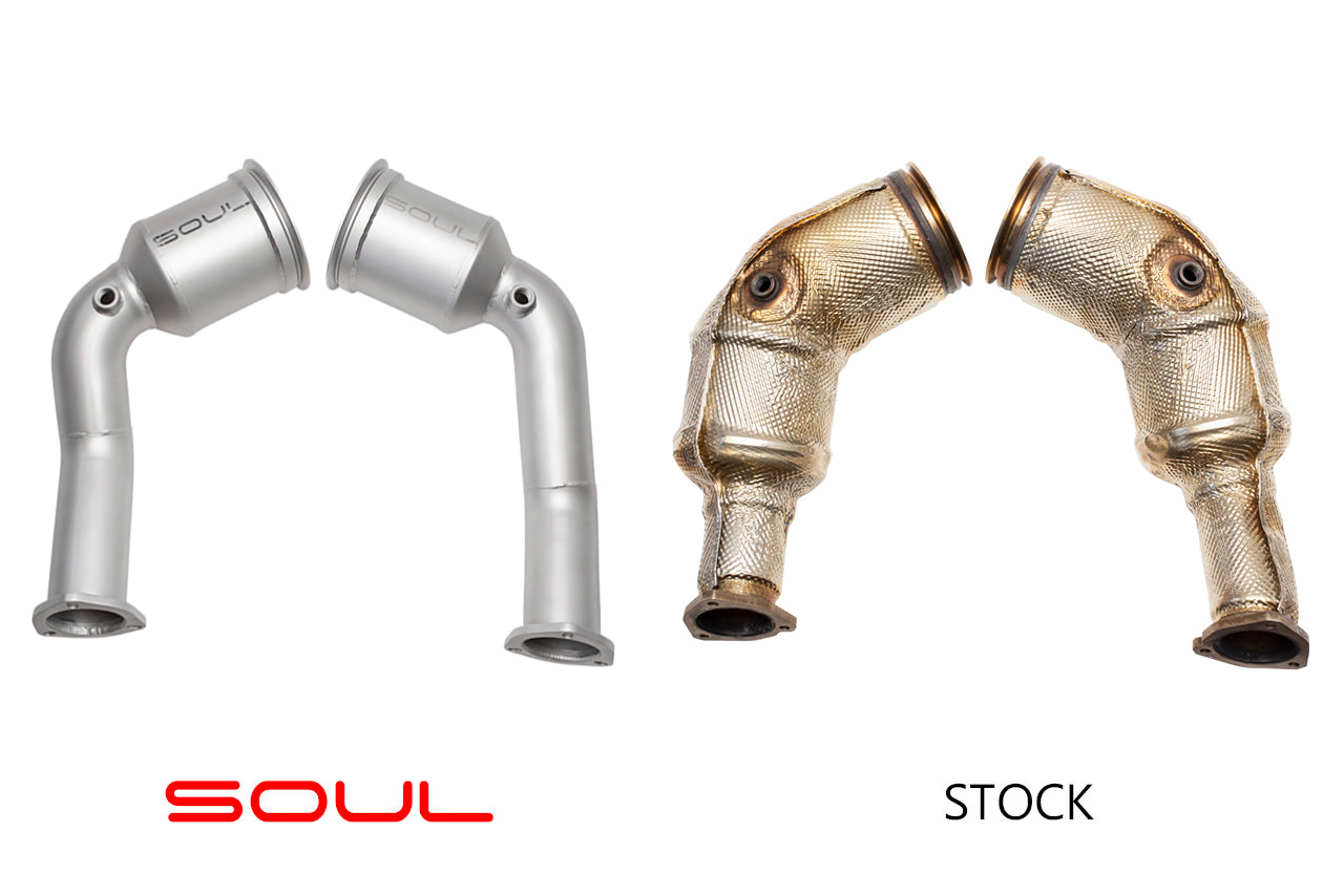 Soul Performance Audi RS6 Avant / RS7 (2020+) Cat Bypass Pipes
