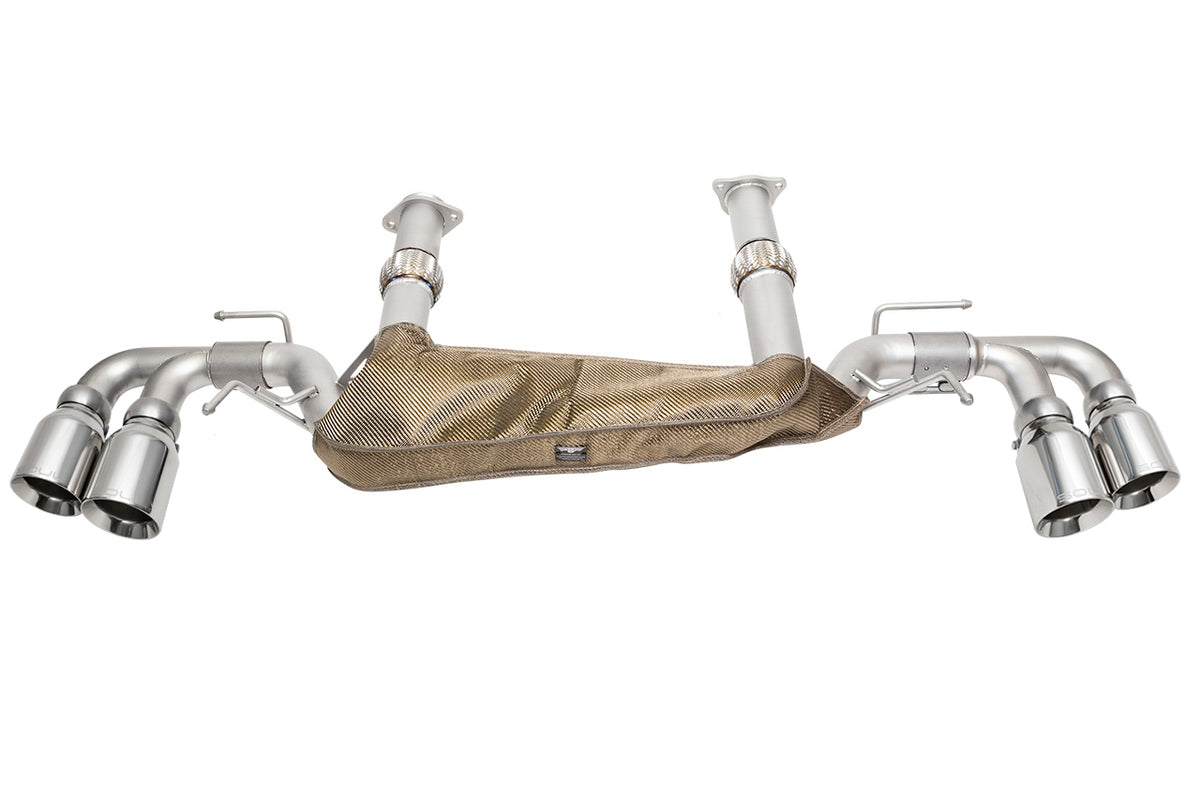 SOUL Chevrolet C8 Corvette Performance Rear Exhaust System - 4" Dual Wall Straight Cut Tips