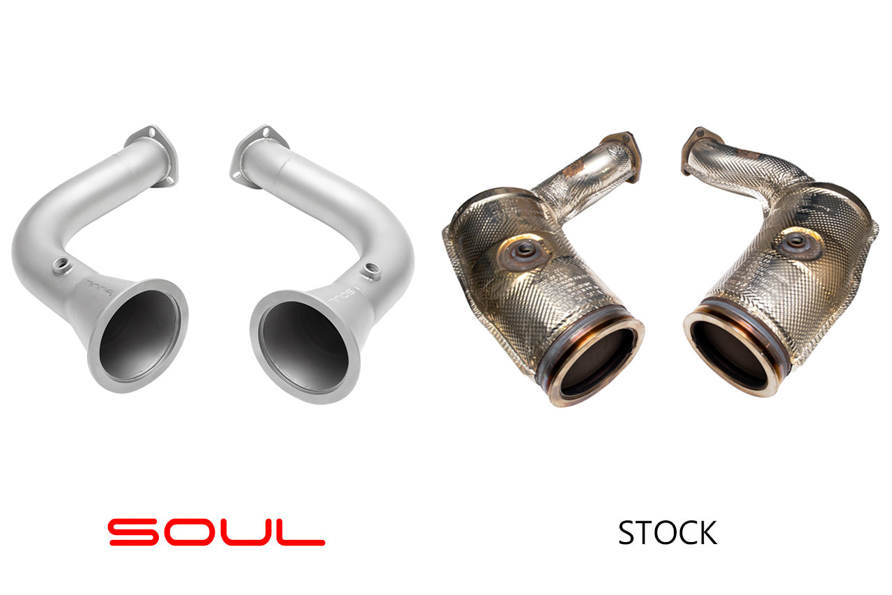 Soul Performance 2019+ Cayenne 4.0L TT Cat Bypass Pipes