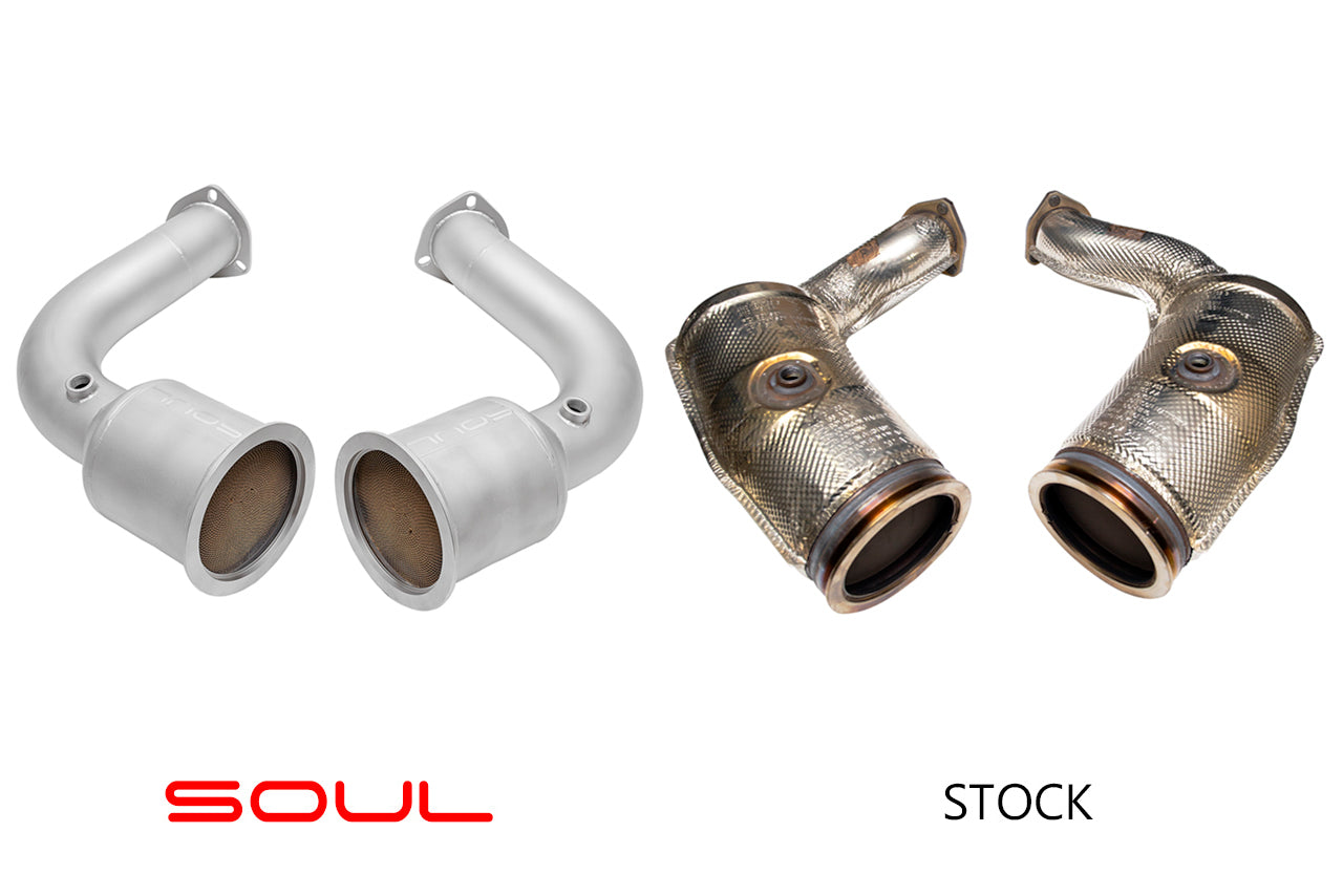Soul Performance 2019+ Cayenne 4.0L TT Sport Catalytic Converter Downpipes