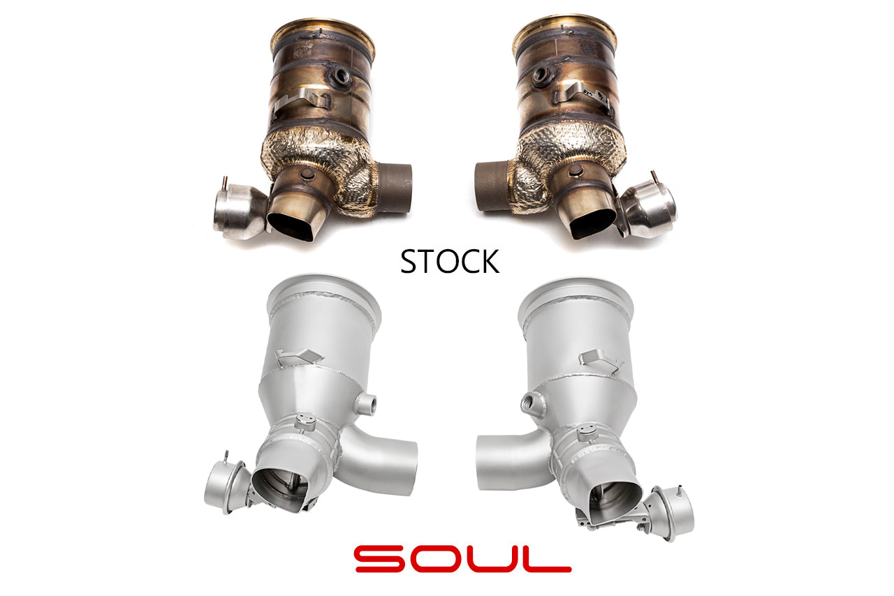 Soul Performance Porsche 991.2 GT2 RS Cat Bypass Pipes