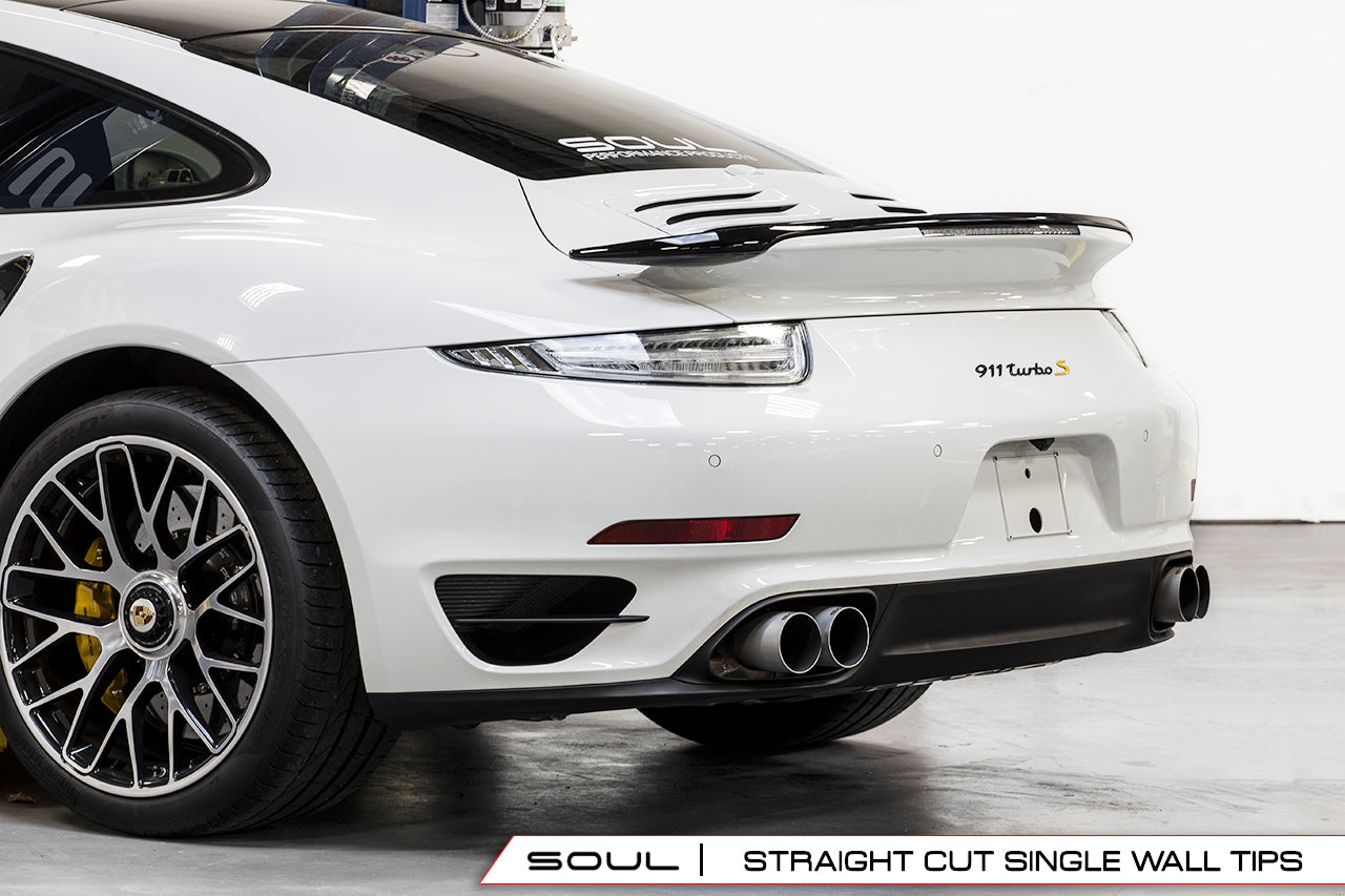 Soul Performance Porsche 991 Turbo Bolt On Exhaust Tips