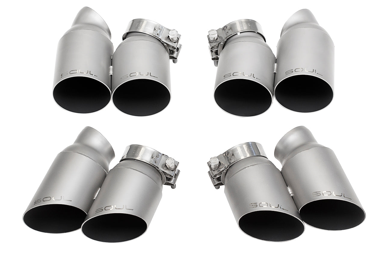 Soul Performance Porsche 991 Turbo Bolt On Exhaust Tips