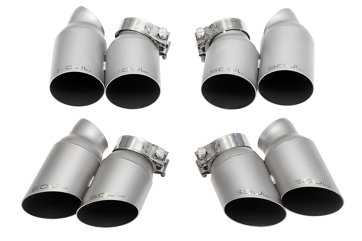 Soul Performance Porsche 991 Turbo Bolt On Exhaust Tips