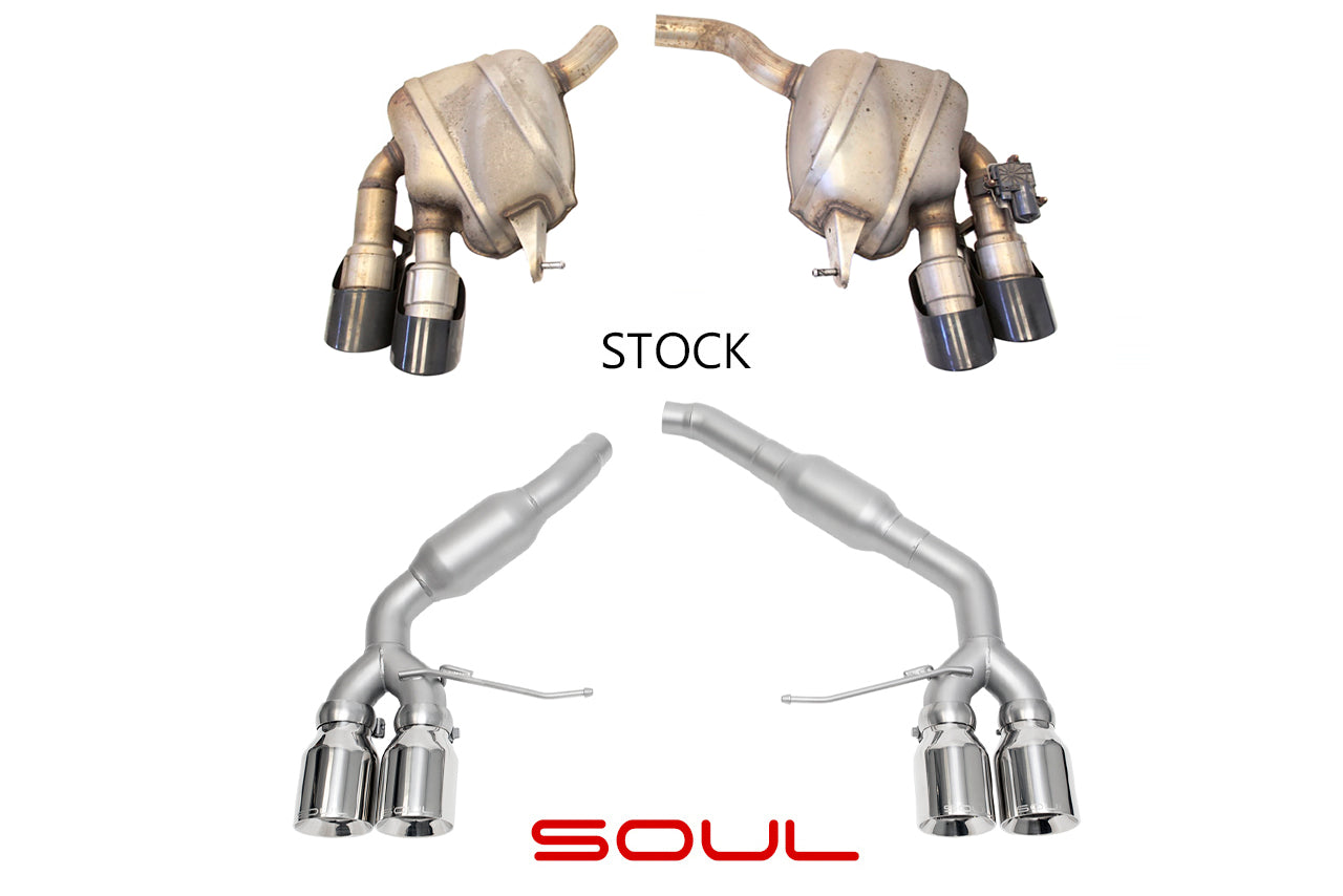 Soul Performance Porsche Macan 2.0T Resonated Muffler Bypass Exhaust