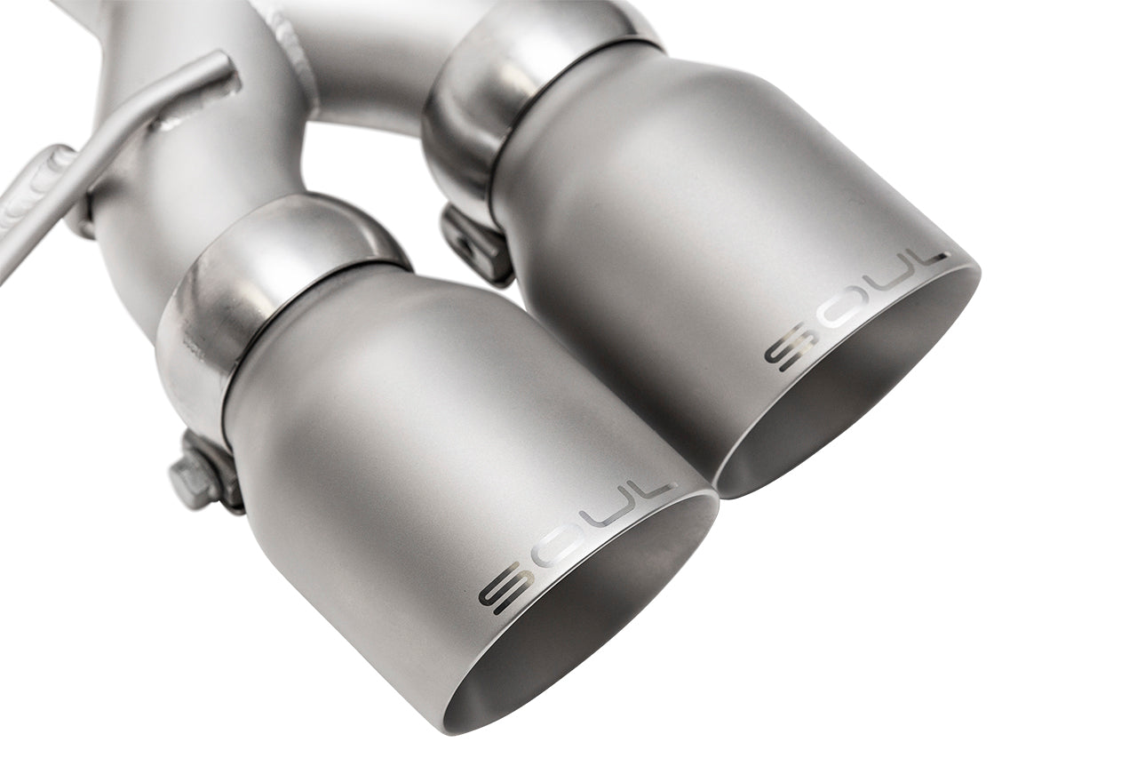 Soul Performance Porsche Macan 2.0T Resonated Muffler Bypass Exhaust
