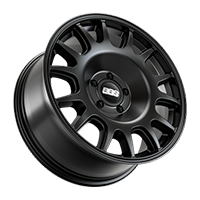 BBS TS-R Satin Black — manufacturer representative image; offset and wheel profile vary by specification