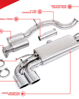 Unitronic Cat-Back for Golf R MK7 & 7.5