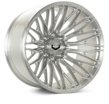 Vossen VFX-04 24x12 - 8x180 - ET44 - Ultra Deep - 124.3 - Brushed Gloss Clear Wheel