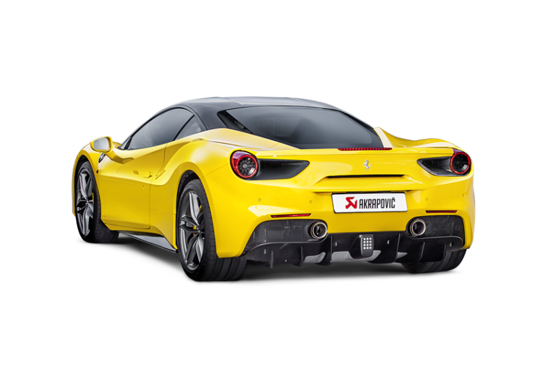 Akrapovic 16-17 Ferrari 488 GTB/488 Spyder Slip-On Line (Titanium) w/ Carbon Tips