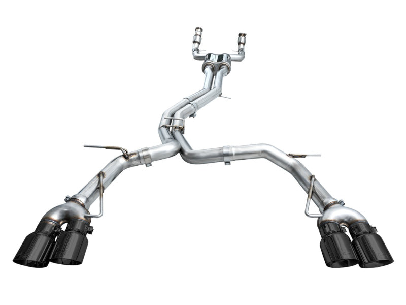 AWE Tuning 19-23 Audi C8 S6/S7 2.9T V6 AWD Track Edition Exhaust - Diamond Black Tips