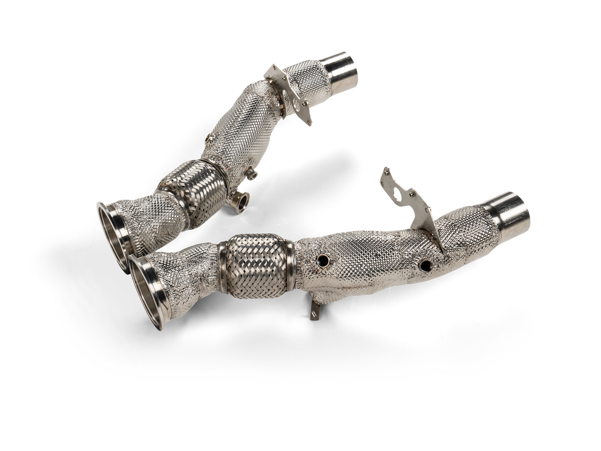 Akrapovič Ferrari 296 GTB Link Pipe Set (SS) — L-FE/SS/4 — manufacturer photo 1