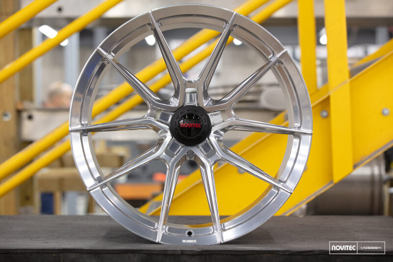 Vossen x Novitec NF10 20x9.5 ET:28 Brushed - Gloss Clear Ferrari SF90 Front Wheel