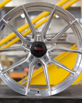 Vossen x Novitec NF10 21x9 ET:39 Brushed - Gloss Clear Maserati MC20 Front Wheel