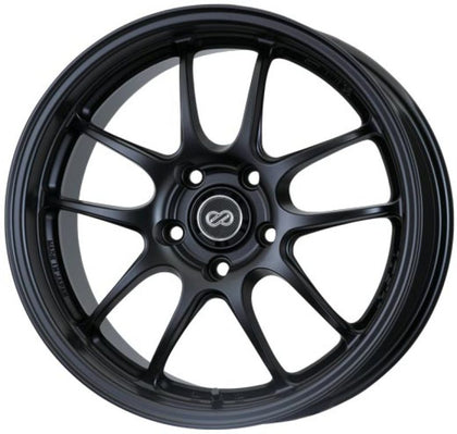 Enkei PF01 18x10.5 5x114.3 15mm Offset 73mm Bore Black Wheel (representative: same model & finish, other size)