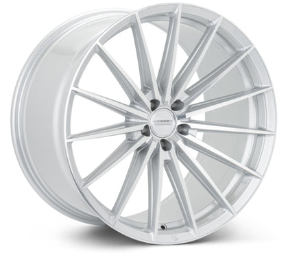 Vossen HFX-4 22x10.5 - 5x112 - ET8 - Super Deep - 66.5 - Silver Polished Wheel