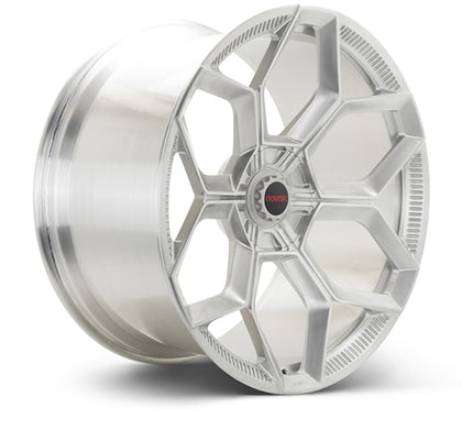 Vossen x Novitec NL5-5L 20x9 ET:36 Brushed - Gloss Clear Lamborghini Huracan Front Wheel