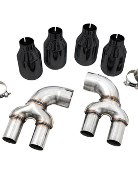 AWE Tuning 2019+ BMW M340i (G20) OE-Config-To-Quad Tip Conversion Kit - Diamond Black Tip