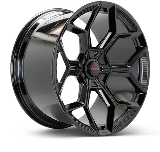 Vossen x Novitec NL5-5L 19x8.5 ET:22 Gloss Black Lamborghini Huracan Front Wheel