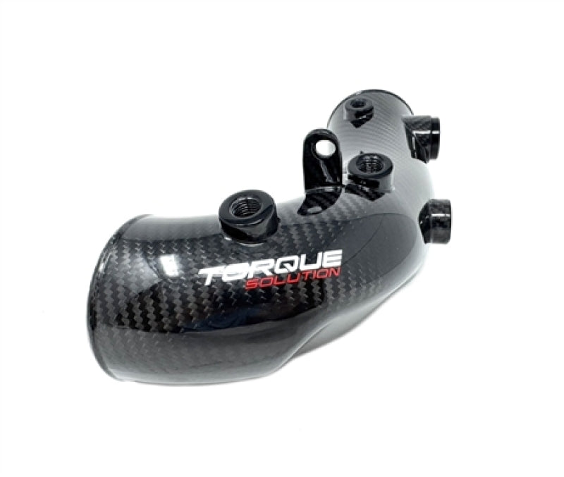 Torque Solution HD Hard Turbo Inlet: Subaru WRX 02-07, STI 04-21 - Carbon Fiber - OEM / 2.4in Inlet