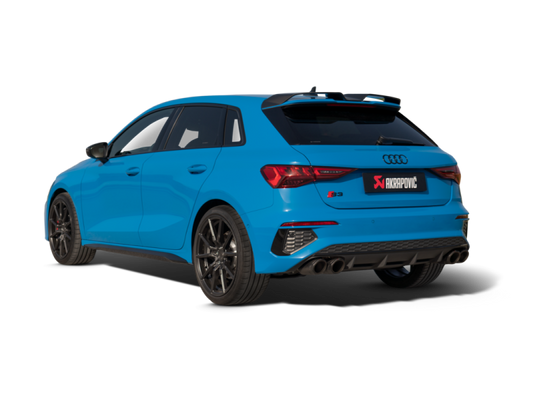 Akrapovic 2021+ Audi S3 Sportback (8Y) Evolution Line Cat Back (Titanium) w/Carbon Tips